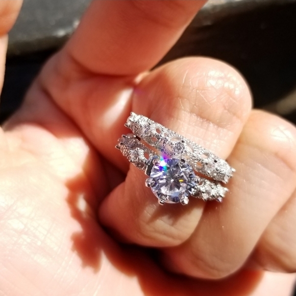 🍒NEW🍒 1.25 CARAT VICTORIAN BRIDAL SET - Picture 6 of 7